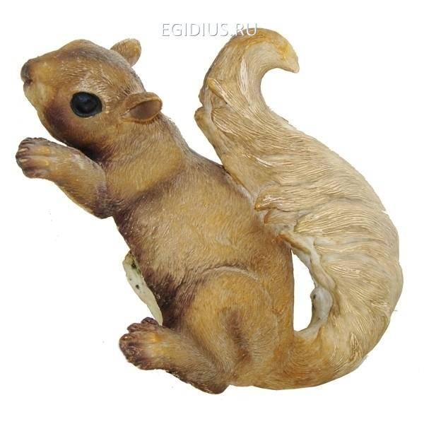 Фигура садовая навесная "Белочка-пышный хвостик" L21.5W11H13см 81-6591 фото 1 — Egidius.ru
