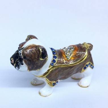 Шкатулка со стразами Собака 7*5см 3-4-150 — Egidius.ru