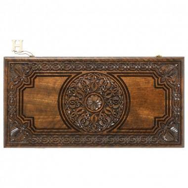 Настольная игра: Нарды резные &quot;Армянский Узор&quot;, Haleyan 4-2-025 — Egidius.ru