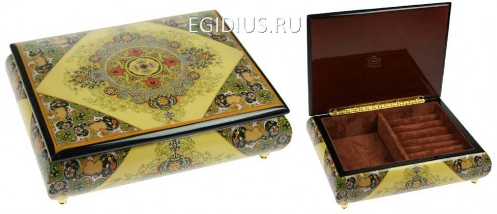 Шкатулка для ювелирных украшений MERCANTE 22*17*7см  110-821 фото 1 &mdash; Egidius.ru