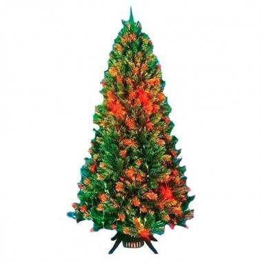 Елка искусственная &quot;Амурская&quot; (со светопровод. волокном и светодиодами), 180 см, 660 в. 80-0046 — Egidius.ru