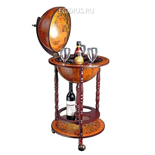 Глобус-бар, L55 W55 H93 см 81-5000 фото 1 — Egidius.ru