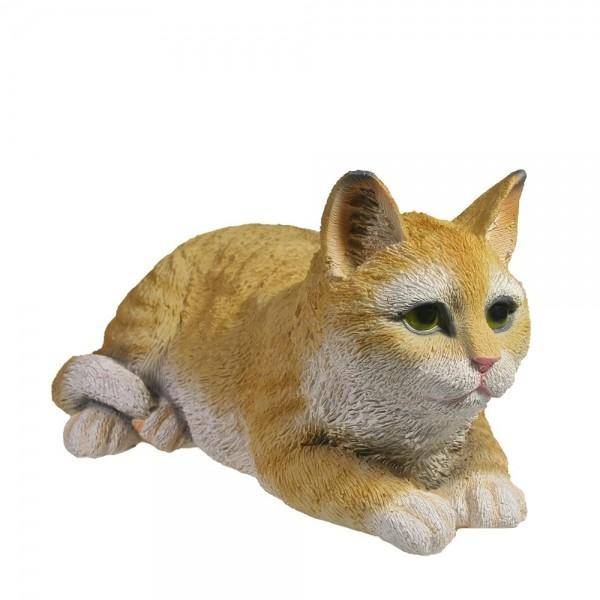 Садовая фигура декоративная "Кот" (рыжий), L25 W12 H9 см 81-6698 фото 1 — Egidius.ru