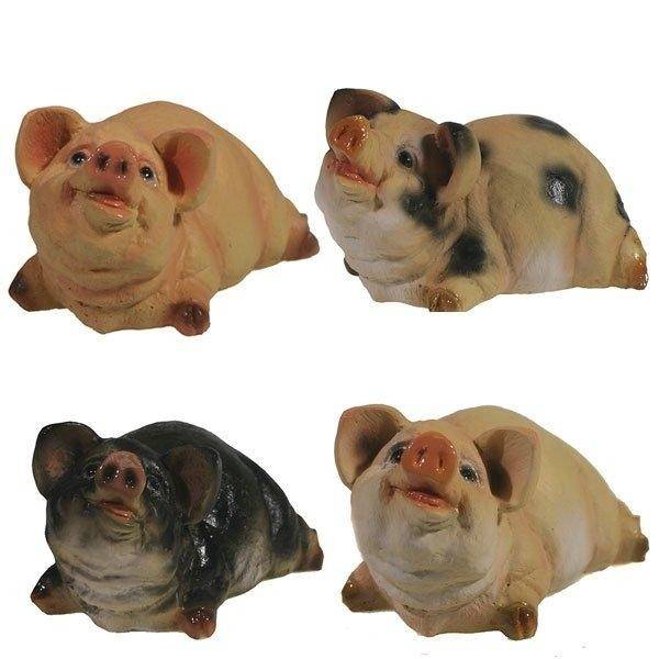 Фигура декоративная "Свинка Мисс Хрю", L7.5W5H5, 4 в. 82-0423 фото 1 &mdash; Egidius.ru