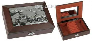 Шкатулка ювелирная Moretto Санкт Петербург 18*13*5см  110-154 — Egidius.ru