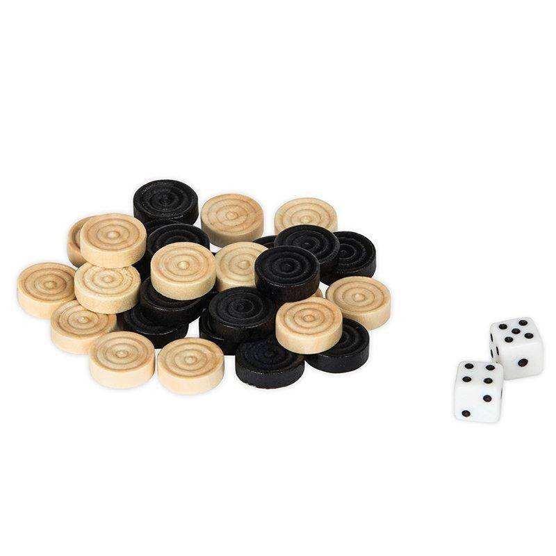 Комплект фишек для нард и шашек, дерево, 16 мм 4-2-413 фото 1 — Egidius.ru