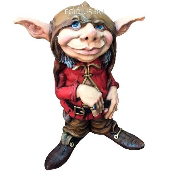 Фигура декоративная Лепрекон Н46см.(красный) 81-6421 фото 1 &mdash; Egidius.ru