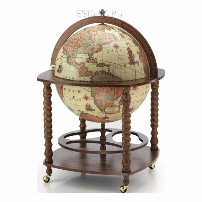 Глобус-бар на 4-х ножках d60,51*92h 700-023 фото 1 &mdash; Egidius.ru