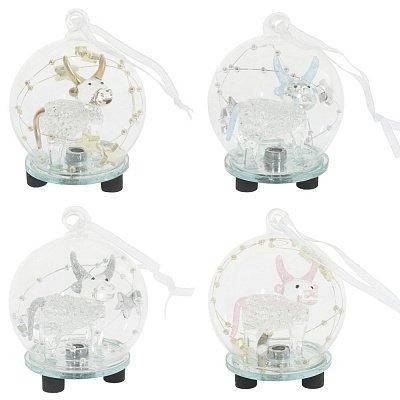 Фигурка декоративная "Бычок" с подсветкой, L7,5 W7,5 H10см, 4в (3хAG10, прилаг.) 82-1614 фото 1 — Egidius.ru