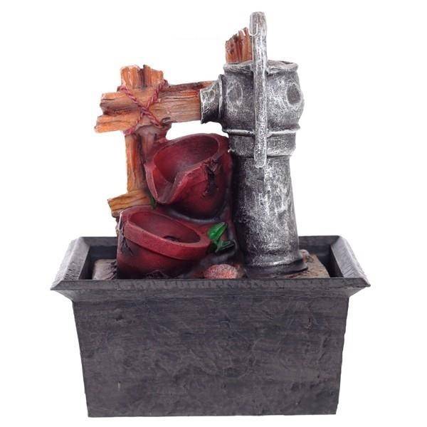 Настольный фонтан со светодиодной подсветкой, L15,8 W11,8 H19,5 см 81-2341 фото 1 — Egidius.ru