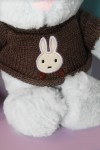 Мягкая игрушка Кролик в кофте 26см, символ года 2023, кот/кролик, плюшевая игрушка 3аяц, зайка 281-451 фото 11 — Egidius.ru