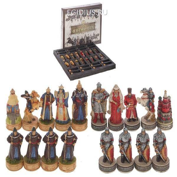 Шахматные фигуры Шахматы, Русские и татаро-монголы, 3х3х9 см 81-5132 фото 1 — Egidius.ru