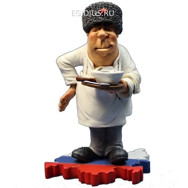 Фигурка декоративная Кремлевский повар, L11 W9,5 H17,3 см 81-0831 фото 1 &mdash; Egidius.ru