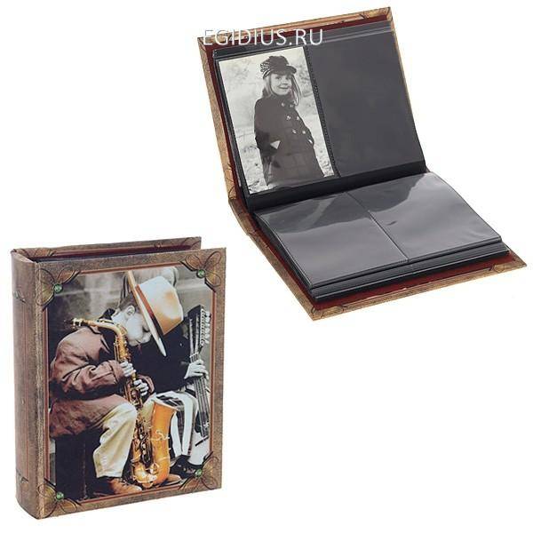 Фотоальбом (10х15 см,200 фото, 50 листов, 4 фото на листе), 23,5х19х6 см, 81-0173 фото 1 — Egidius.ru