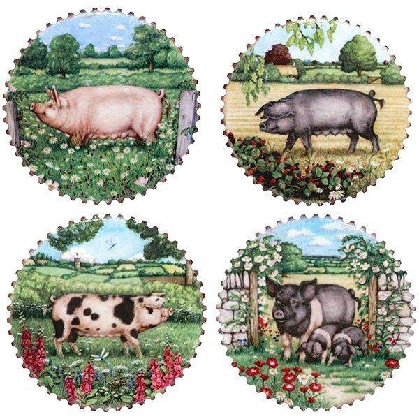 Магнит "Свинка", L7,2 W1 H7,2см, 4в 82-0365 фото 1 &mdash; Egidius.ru