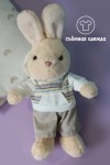 Мягкая игрушка Кролик в кофте и штанах 30см, символ года 2023, кот/кролик, плюшевая игрушка 3аяц, зайка 281-452 фото 7 — Egidius.ru