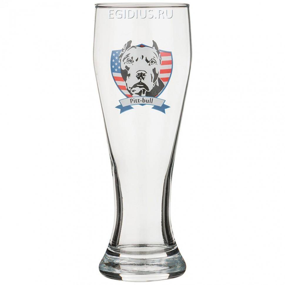 Бокал для пива "питбуль" 500 мл.без упаковки  332-266 фото 1 — Egidius.ru