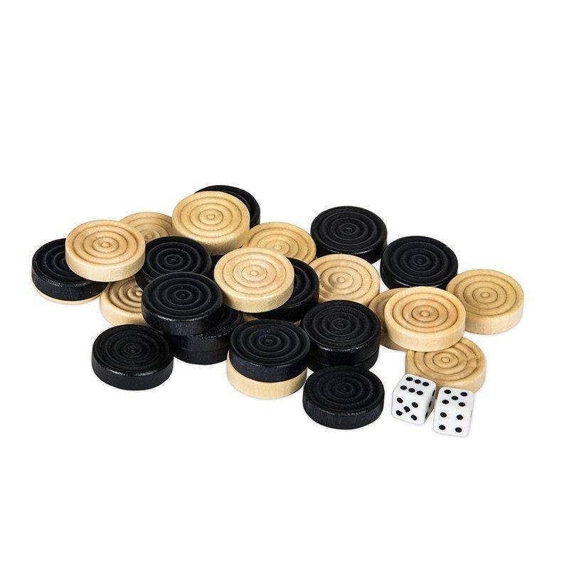 Комплект фишек для нард и шашек дерево, 26 мм 4-2-414 фото 1 &mdash; Egidius.ru