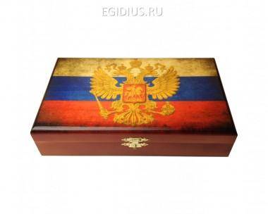 Домино в шкатулке &quot;Российские&quot; 31-0903 — Egidius.ru