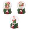Фигурка декоративная в стеклянном шаре "Санта" / "Снеговик" / "Олень" / "Мишка", 4,5х4,5х6,3см, 4в 81-1264 фото 1 &mdash; Egidius.ru