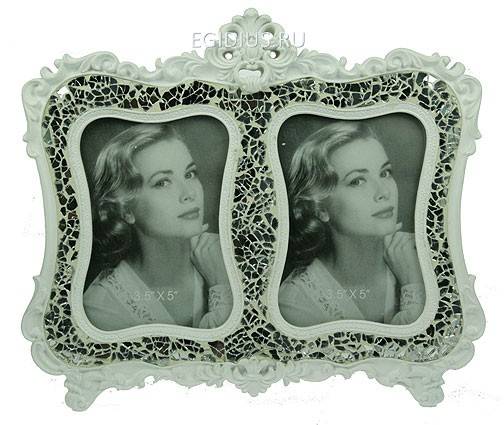 Фоторамка "Кружево" для 2-х фото  106-024 фото 1 &mdash; Egidius.ru