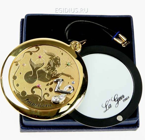 Зеркальце со стразами Козерог серия LA GEER 105-511 фото 1 — Egidius.ru