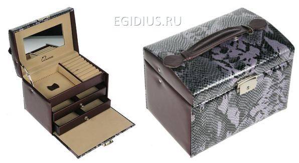 Шкатулка для ювелирных украшений Calvani 18*13*13см 110-609 фото 1 &mdash; Egidius.ru