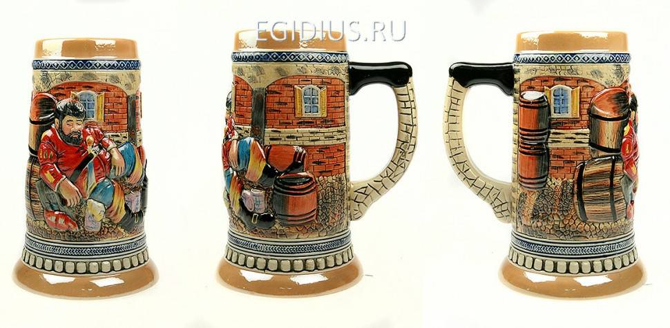 Пивная кружка коллекционная 19,5см, 950мл 111-161 фото 1 &mdash; Egidius.ru