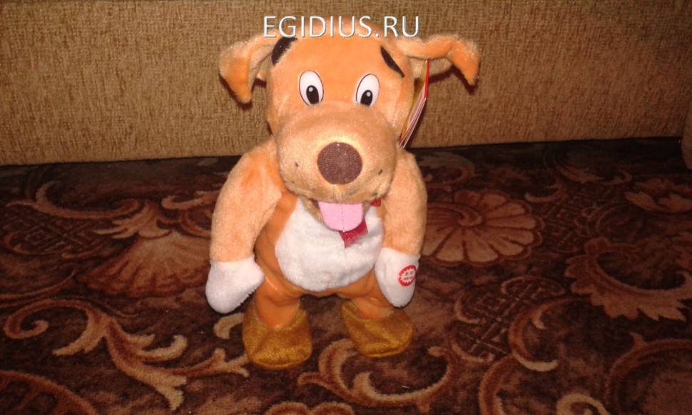 Поющая и танцующая игрушка Желтая собака-символ года 2018 PTS1 280-819 фото 1 &mdash; Egidius.ru