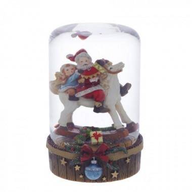 Стеклянный снежный шар, 9,5х10,5х14,5см, 120мм 81-1212 — Egidius.ru