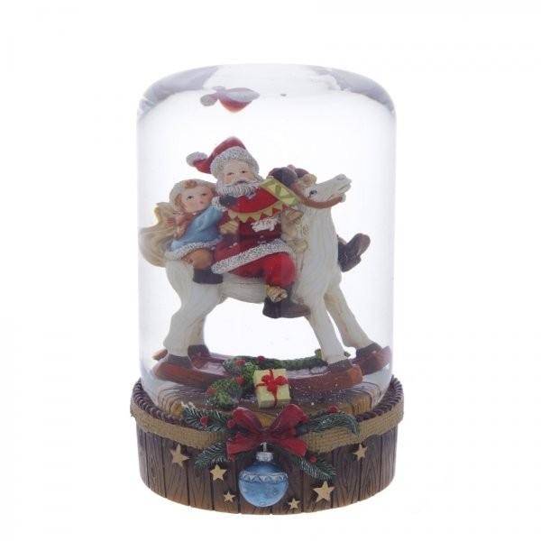 Стеклянный снежный шар, 9,5х10,5х14,5см, 120мм 81-1212 фото 1 — Egidius.ru