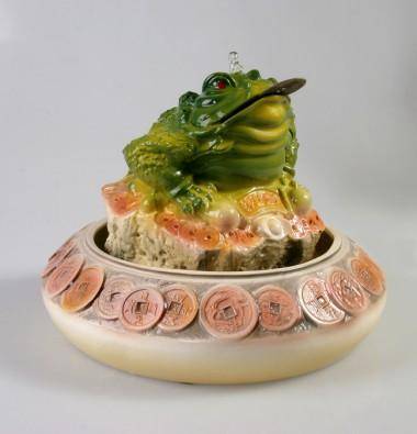 Настольный фонтан «Денежная жаба» 540-017 — Egidius.ru