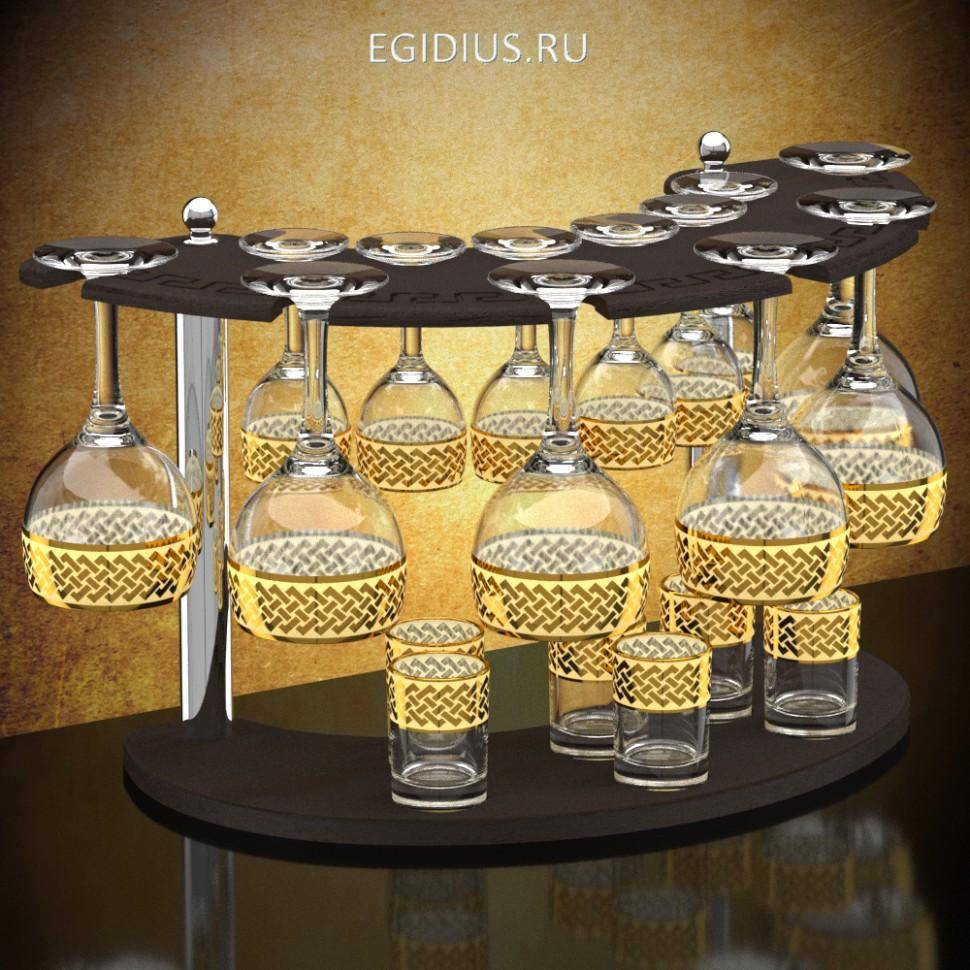 Мини-бар 18 предметов 411 Скандинавия (темный) 71-0046 фото 1 &mdash; Egidius.ru