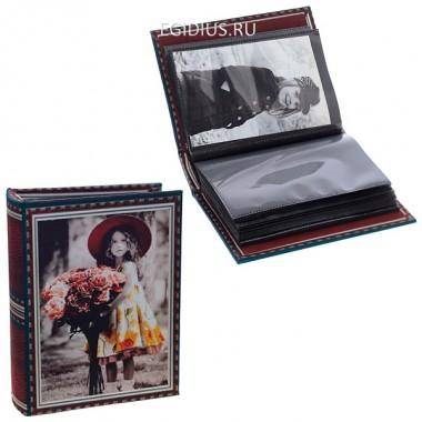 Фотоальбом (10х15 см,80 фото, 40 листов, 2 фото на листе), 18х14х5 см, 81-0174 — Egidius.ru