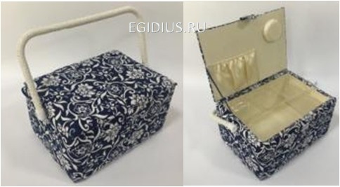 Шкатулка для рукоделия  Сундучок  26*19*14см  115-046 фото 1 — Egidius.ru