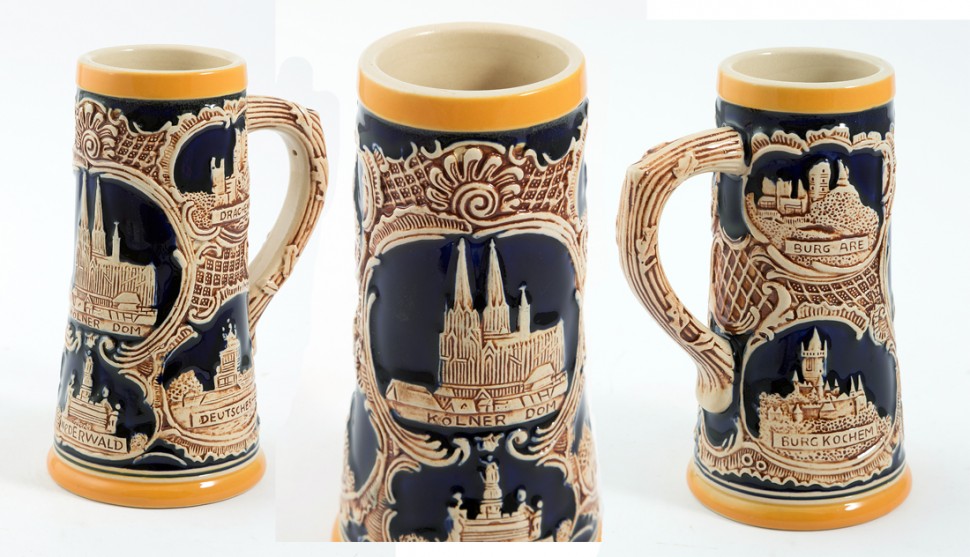 Пивная кружка коллекционная Замки Германии 18см, 700мл  111-240 фото 1 &mdash; Egidius.ru