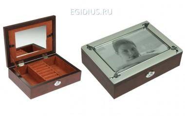Шкатулка-фоторамка ювелирная Moretto 18*5*13см 110-156 — Egidius.ru