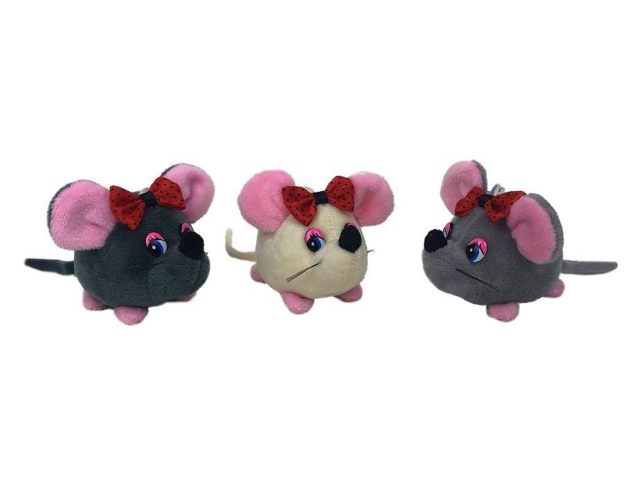 Брелок Мышка с бантиком 9х6 см символ года 2020 2-1-118 фото 1 — Egidius.ru