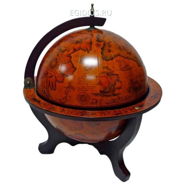 Глобус-бар, L45 W45 H59 см 81-5002 фото 1 — Egidius.ru