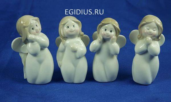 Фигурка декоративная "Ангелочек"  4*4*8см  113-071 фото 1 — Egidius.ru