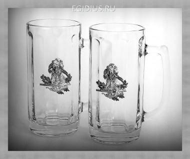 Набор пивных кружек 55109 &quot;Удачная охота&quot; 300мл.  72-0052 — Egidius.ru
