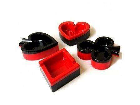 Набор пепельниц "Покер" 4-5-101 фото 1 — Egidius.ru