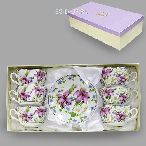 Набор чайный 12 пр. лилии 280 мл под.уп. 900-408 фото 1 &mdash; Egidius.ru