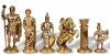 Шахматный набор "Греко-Романский Период" (корич. мет. доска 28х28, дер. короб, фигуры золото/бронза) 31-0707 фото 3 — Egidius.ru