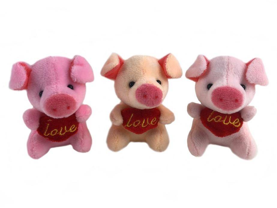 Мягкая игрушка-брелок Свинка S34 8см 281-187 фото 1 — Egidius.ru
