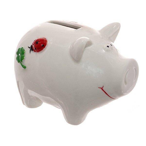 Копилка "Свинка", L11,3 W7,4 H9,3см 82-0558 фото 1 — Egidius.ru