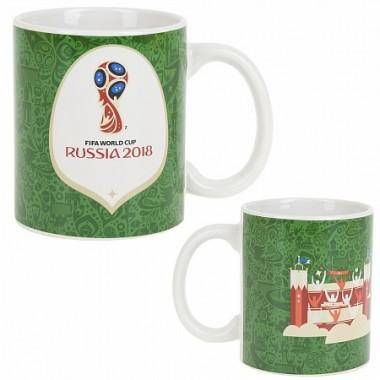 Кружка керамическая &quot;Чемпионат Мира FIFA 2018&quot; v=330мл.  406-126 — Egidius.ru