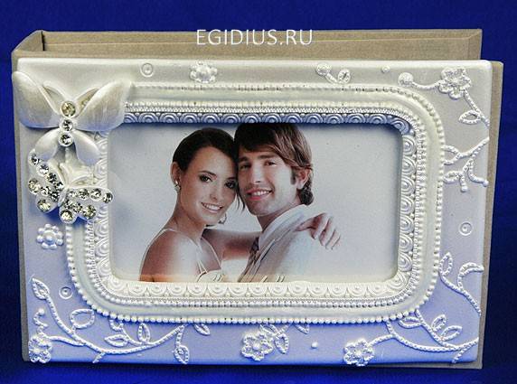 Фотоальбом Белое кружево 18*12*5см 108-224 фото 1 — Egidius.ru