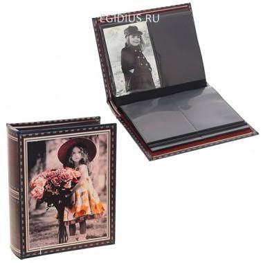 Фотоальбом (10х15 см,200 фото, 50 листов, 4 фото на листе), 23,5х19х6 см, 81-0175 — Egidius.ru