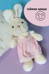 Мягкая игрушка Кролик в платье, символ года 2023, кот/кролик, плюшевая игрушка 3аяц, зайка 281-456 фото 4 — Egidius.ru